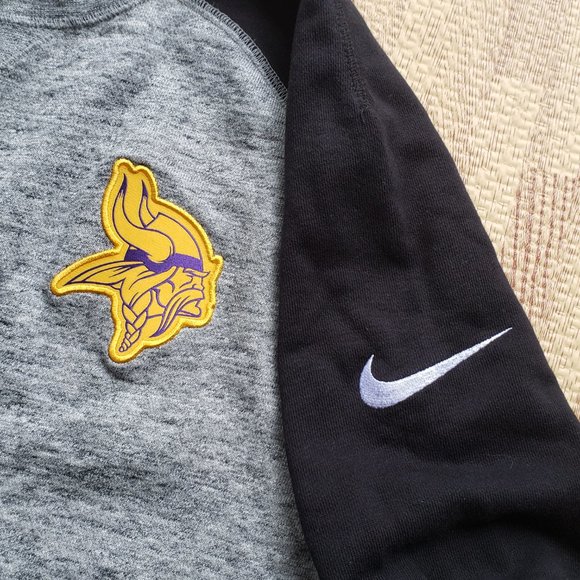 Minnesota Vikings Nike NFL Sweatshirt 2XL XXL Gray - Picture 6 of 9